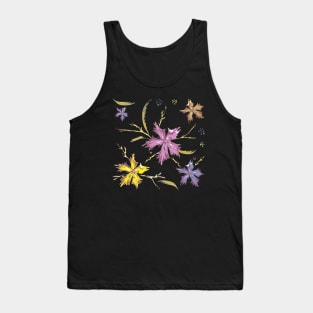 Autumn flowers in pink Tank Top